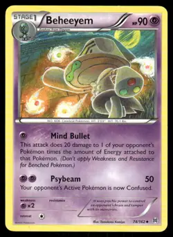 Pokemon Cards Beheeyem 74/162 BREAKthrough XY Uncommon NM - Image 1