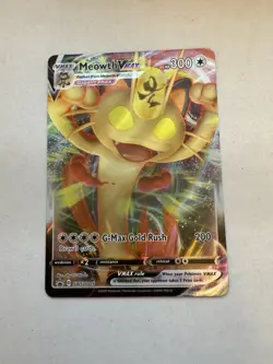 Pokemon: Meowth Vmax SWSH005 Black Star Promo Card NM/M - Image 1