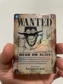 Portgas.D.Ace (119) (Wanted Poster) OP13-119 - Error Card - NM Pack Fresh - Image 1