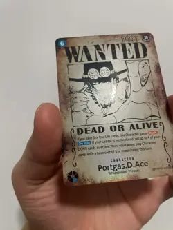 Portgas.D.Ace (119) (Wanted Poster) OP13-119 - Error Card - NM Pack Fresh - Image 4