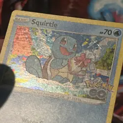 Squirtle SWSH233 Pokemon GO Holo, Black Star Promo Pokemon Card. - Image 3