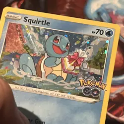 Squirtle SWSH233 Pokemon GO Holo, Black Star Promo Pokemon Card. - Image 4