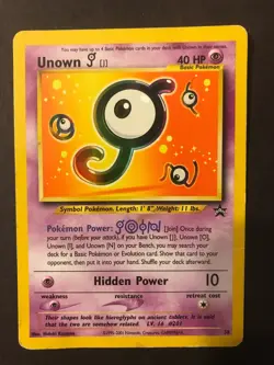 2 Unown J #38 Pokemon black star promo cards HP - Image 4