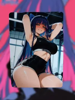 Stocking Anarchy Panty & Stocking with Garterbelt Anime Waifu Lewd Hentai Card - Image 1