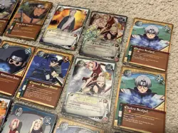 Naruto Collectible Card Game CCG Trading TCG 2002 Lot of 32 Incl. Holo Gold Text - Image 2