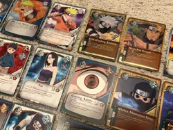 Naruto Collectible Card Game CCG Trading TCG 2002 Lot of 32 Incl. Holo Gold Text - Image 3