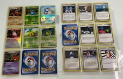 Huge Pokemon lot, binders, pogs, toys, 451 cards. Sealed Blockbuster binder - Image 2