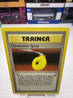 Devolution Spray 72/102 Base Set Rare Trainer Pokemon Card Vintage LP-NM - Image 2