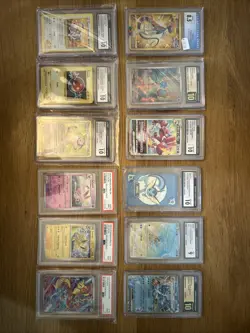 Graded Pokemon Card Collection, Lot Of 12 - Image 1