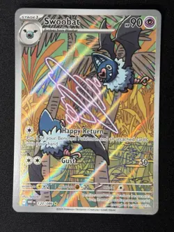 Swoobat - 120/086 - SV: White Flare Illustration Rare Holo NM Pokemon TCG Card - Image 1