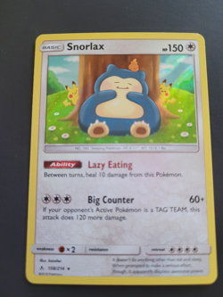 Pokemon TCG Cards Snorlax 158/214 Unbroken Bonds Holo Rare NM- k2 - Image 1