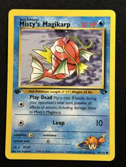 Misty's Magikarp 1st Edition Gym Challenge 088/132 LP-NM Pokemon Card - Image 1