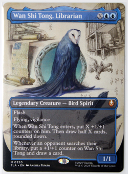 Wan Shi Tong, Librarian (Borderless) #320 M Non-Foil NEW MTG TLA - Image 1