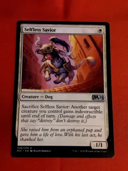 MTG - Selfless Savior - Core Set 2021 #036/274 Regular U - Unplayed Mint+ - Image 1