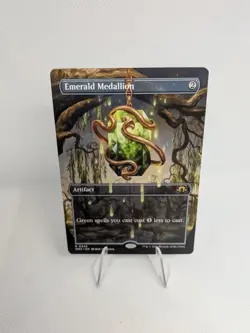 MTG Emerald Medallion Borderless 345 Modern Horizons 3 MH3 Magic - Image 1