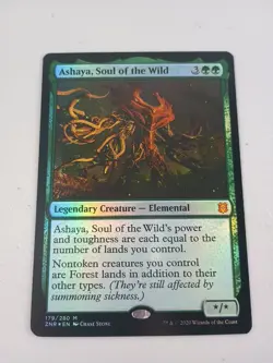 MTG Ashaya, Soul of the Wild Zendikar Rising Foil Magic the gathering NM - Image 1