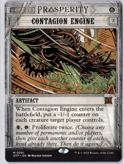 Contagion Engine Outlaws of Thunder Junction: Breaking News Regular NM M 0061 - Image 1