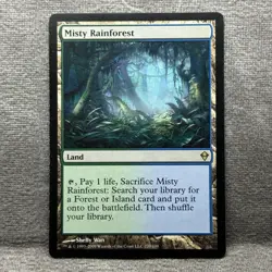 Misty Rainforest - Zendikar (ZEN) #220 LP MTG Fetch Land Non-Foil - Image 1