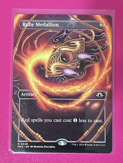 MTG *Ruby Medallion* (Borderless) -Modern Horizons 3 (MH3) #348- NM Reg Rare - - Image 1