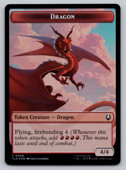 Dragon | Food FOIL Double Sided Token - MTG- Avatar: The Last Airbender TLA - Image 1