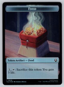 Dragon | Food FOIL Double Sided Token - MTG- Avatar: The Last Airbender TLA - Image 2