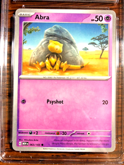 Abra Regular Common #063 - CGC NM/MINT 8 - SV Scarlet & Violet 151 - Pokemon TCG - Image 2