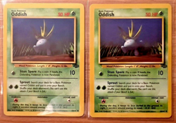 1999 Pokemon Lot (2) Oddish #58 /64 Jungle - Image 1