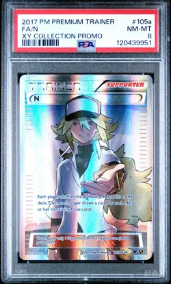 2017 N 105A Premium Trainer Xy Collection Promo Pokemon PSA 8 - Image 1