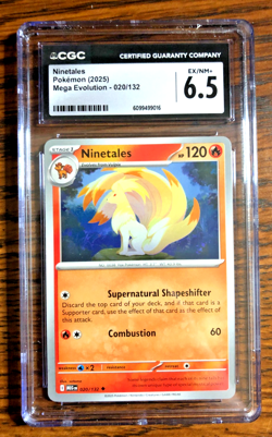 Ninetales Reg. Uncommon #020 - CGC EX/NM+ 6.5 - MEG Mega Evolution - Pokemon TCG - Image 1