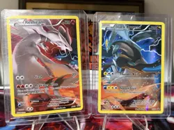 Pokemon XY Black Star Promo Art Set Lot - XY74 Reshiram, XY80 Black Kyurem - Image 1