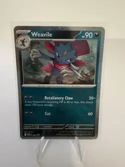 Weavile 021 Cosmos Holo Promo Pokemon Mega Evolution - Image 1
