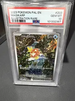 Pokemon Magikarp Paldea Evolved Illustration Rare #203 PSA 10 Gem Mint - Image 1