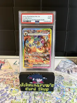 2025 POKEMON FLAREON EX 146/131 - PRE EN-PRISMATIC EVOLUTIONS SIR PSA 9 - Image 1