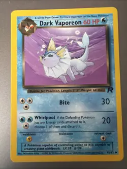 Dark Vaporeon - 45/82 - Pokemon - Team Rocket - Non-holo - Vintage -WOTC 2000 - Image 1