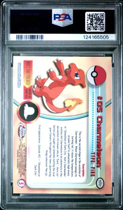 2000 TOPPS CHROME POKEMON T.V. #5 CHARMELEON PSA 10 - Image 2