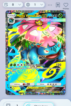 Pokemon TCG POCKET - Mega Venusaur Full Art 2⭐, Crimson Blaze, English - Image 1