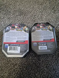 Lot Of 2 Pokemon S&V Paldean Fates Tins - Shiny Charizard ex - New Sealed - Image 3