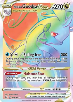 Hisuian Goodra VSTAR 202/196 - Sword & Shield - SR - Pokemon TCG (NM) - Image 1