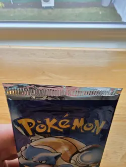 21.36g HEAVY SHADOWLESS 1999 Pokemon Blastoise Art Base Set Booster Pack Sealed - Image 5