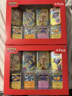 Pokemon Scarlet & Violet 151 -Mini Tins 4 Pack. Sam’s Club Exclusive (Lot of 2 ) - Image 1