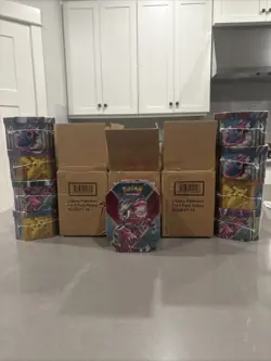Factory -Sealed Pokemon TCG: Shiny Kalos Tin Featuring Yveltal-EX 4 x boosters - Image 2