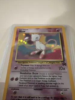 Mew Black Star Promo 2000 Holo Pokemon League - Image 2
