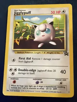 Pokemon TCG Jigglypuff Wizards Black Star Promos 7 Regular Promo Promo - Image 1
