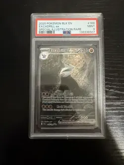 2025 POKEMON BLK EN-BLACK BOLT SPECIAL ILLUSTRATION RARE #168 EXCADRILL EX PSA 9 - Image 1