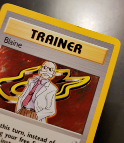 Pokemon TCG Holo Blaine Trainer 17/132 Gym Challenge Moderately Played MP - Image 4