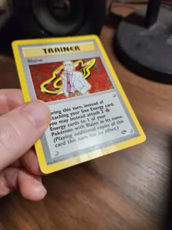 Pokemon TCG Holo Blaine Trainer 17/132 Gym Challenge Moderately Played MP - Image 5