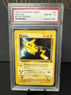 1999 Pokemon Game Pikachu Movie Promo PSA 8 - Image 1