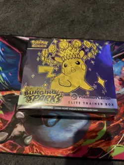 Pokemon TCG Surging Sparks Pokemon Center ETB Elite Trainer Box Sealed - Image 1