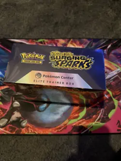 Pokemon TCG Surging Sparks Pokemon Center ETB Elite Trainer Box Sealed - Image 4