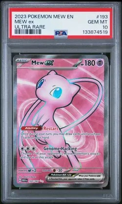 2023 Pokemon Mew EN-151 Mew EX Ultra Rare PSA 10 #193 - Image 1